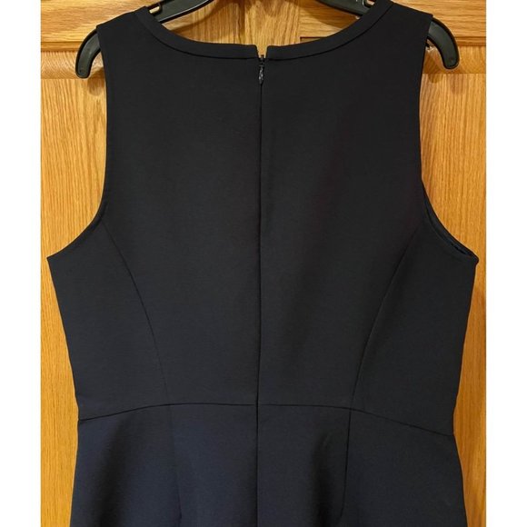 J.Crew Factory Women's Navy Blue Sleeveless A-Line Crepe Dress Size 6 - Picture 5 of 6